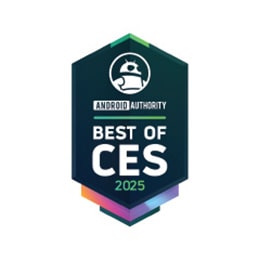 Android Authority CES auhinna märk koos CES 2025 parimate seadmetega.