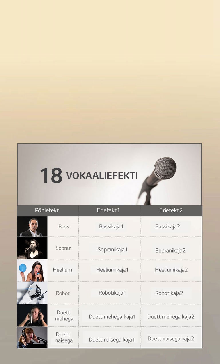 Vocal Effect, erinevad hääled lisavad lõbu2