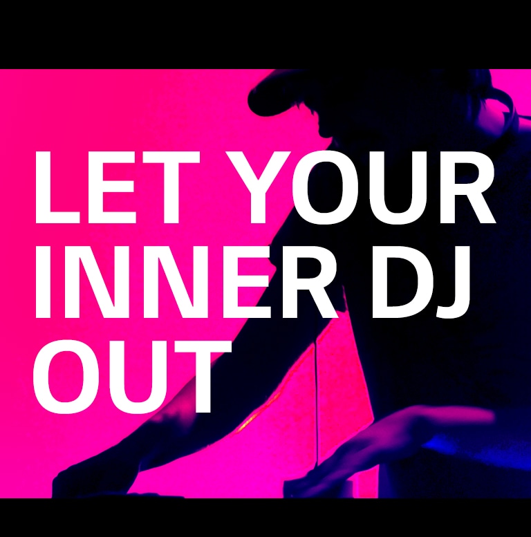 Mees keerutab DJ-plaati.