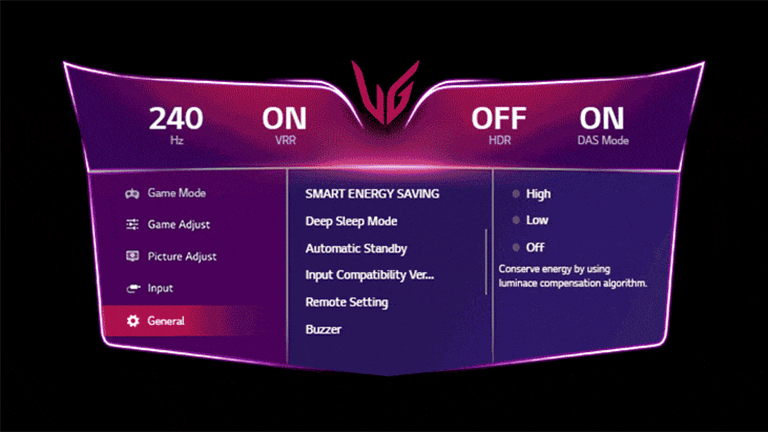 GUI seadistuse kujutis.	