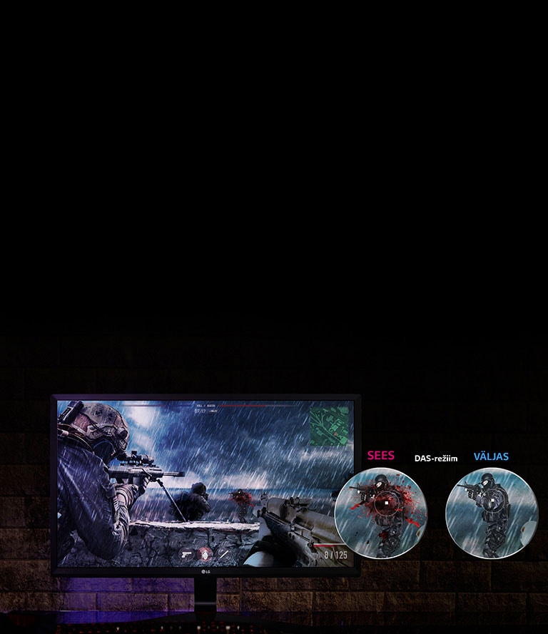 Erinevad mängufunktsioonid võitmiseks: DAS-režiim2