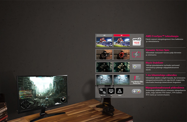 Erinevad mängufunktsioonid võitmiseks: Mängurežiim2