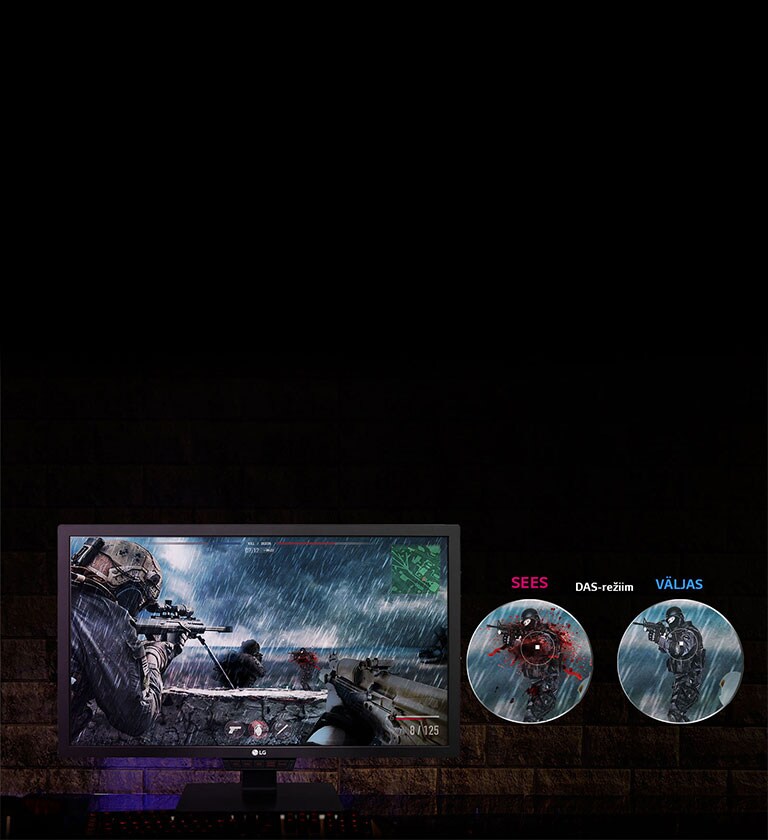 Erinevad mängufunktsioonid võitmiseks: DAS-režiim2