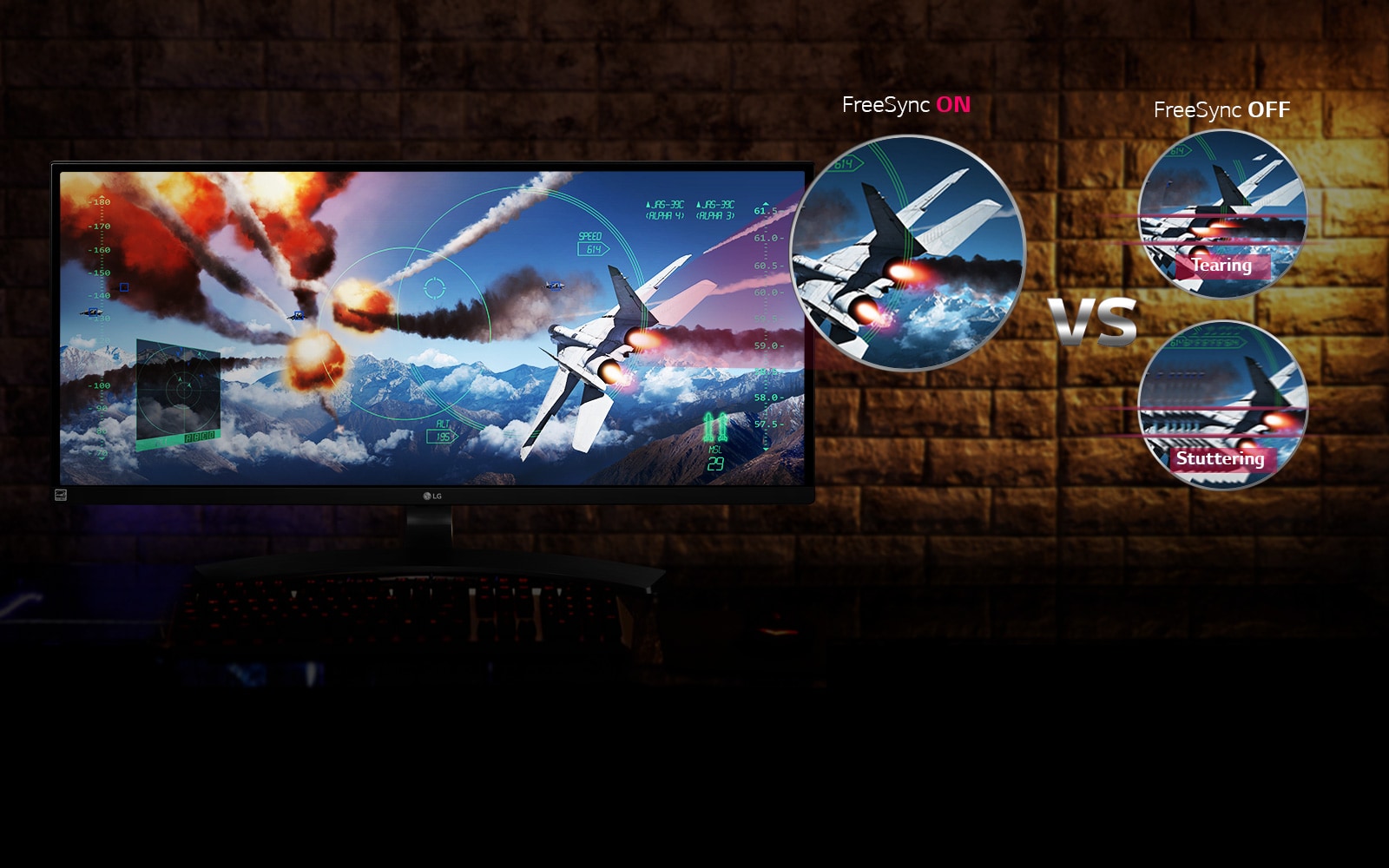 UltraWide FOV kohtub FreeSync'iga