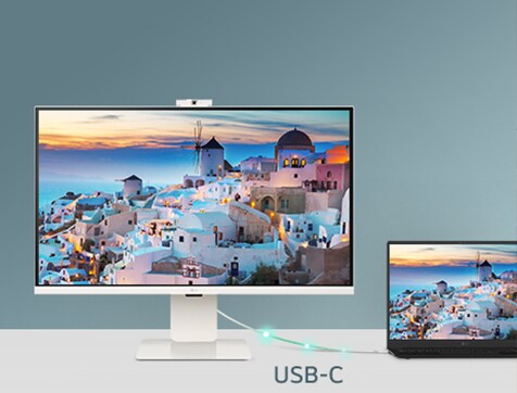 Foto, mis näitab LG Smart Monitore kontoris ja kodus.	