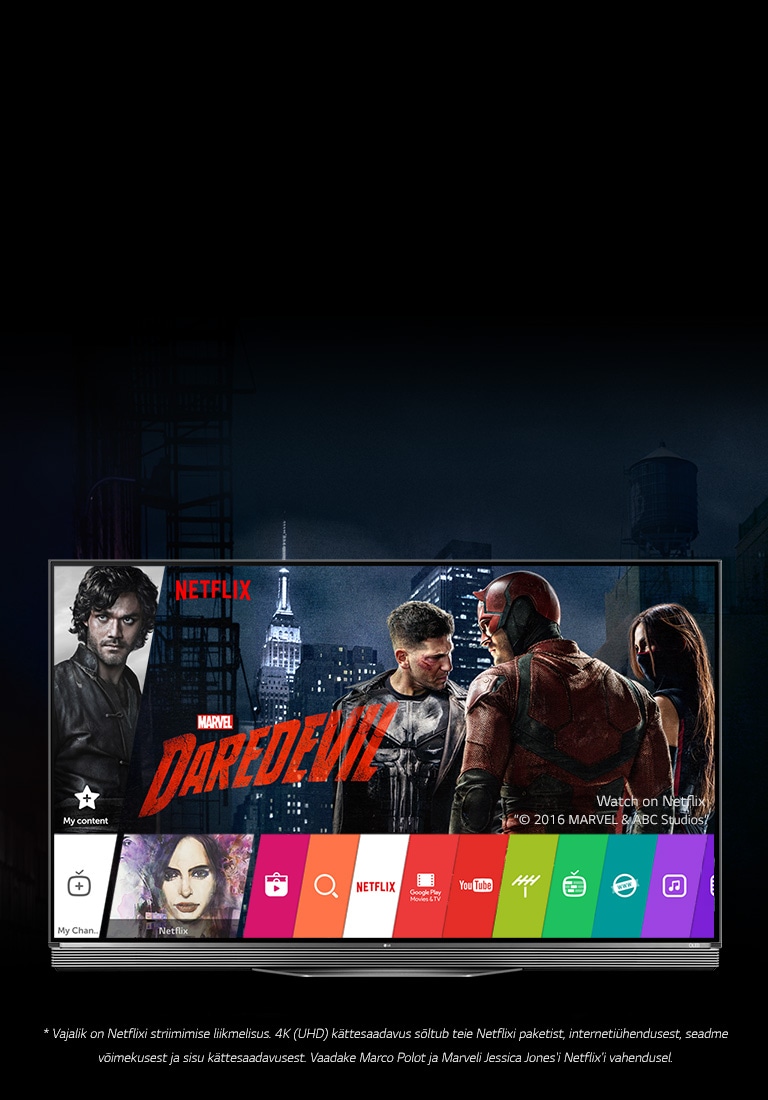 LG SIGNATURE OLED teler on täiuslik partner Netflixile
