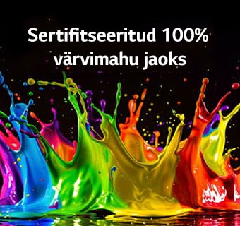 LG QNED evo AI Mini LED QNED90 koos Dynamic QNED Color Proga täidab ekraani erksate, voolavate mitmevärviliste, maalilaadsete liikumispursetega, tuues esile täiustatud värvielujõu, millel on 100% Color Volume'i sertifikaat.