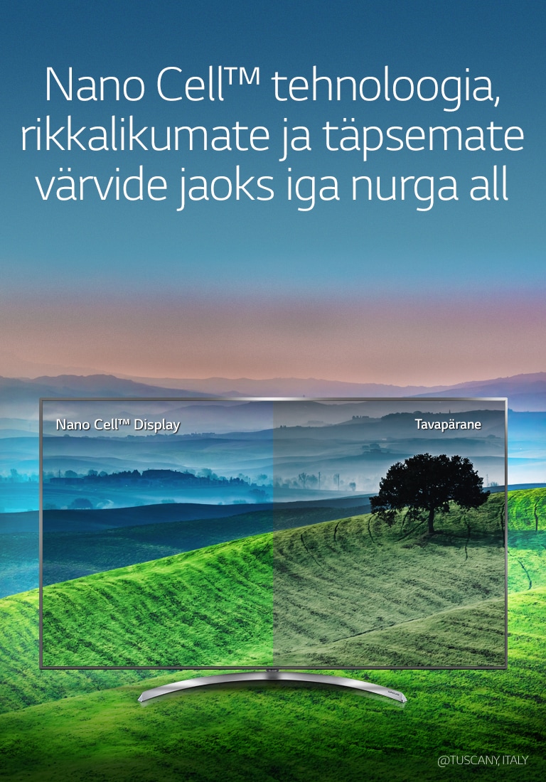 Nano Cell™ tehnoloogia, rikkalikumate ja täpsemate värvide jaoks iga nurga all