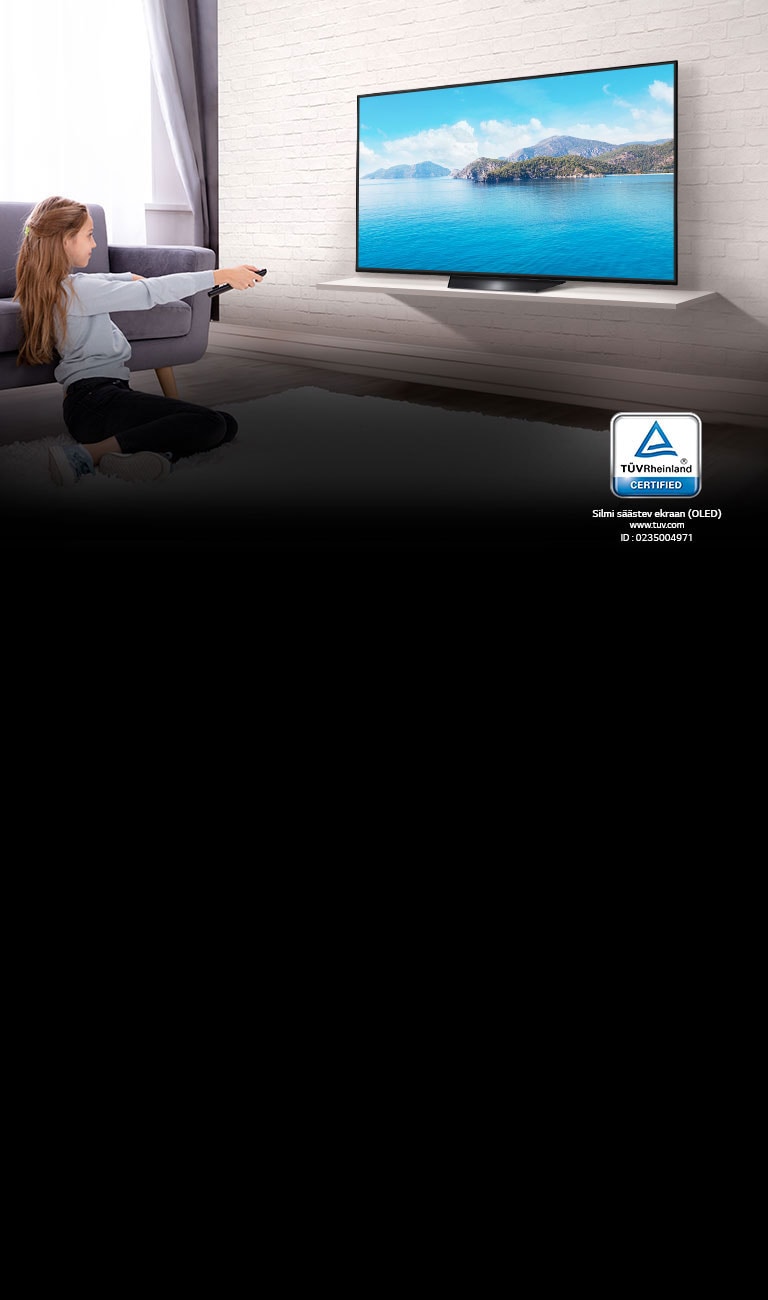 TV ekraanil, millel on TÜV Rheinlandi sertifikaat2