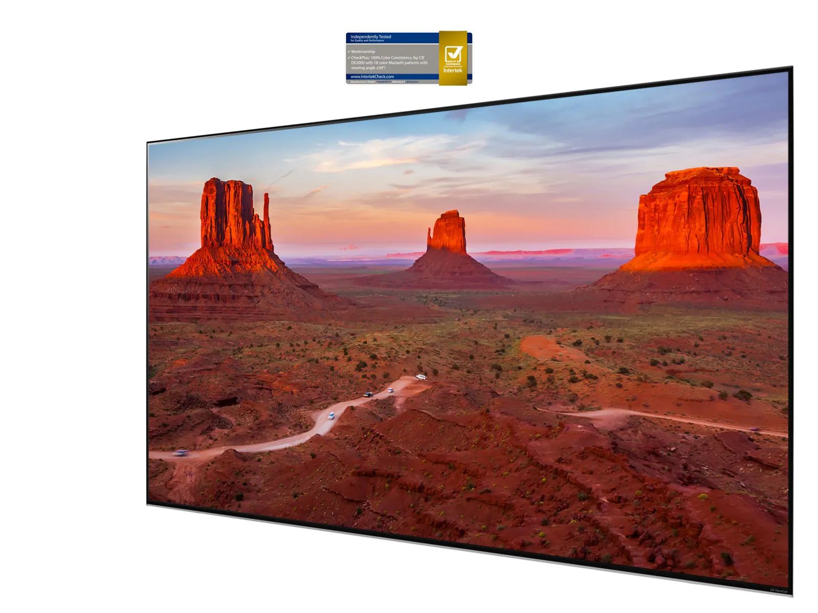 Teleriekraan, mis kujutab suurepärast maastikku, mida kuvatakse täpselt erinevate nurkade alt (esita video).