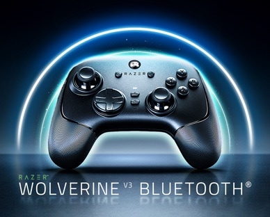 LG QNED evo AI QNED85 Mini LED koos Bluetooth Ultra Low Latency funktsiooniga kuvab ekraanil juhtmevaba mängukontrolleri nimega „Razer Wolverine V3 Bluetooth", mis näitab optimeeritud Bluetooth-kontrolleri tuge reageeriva mängimise jaoks.