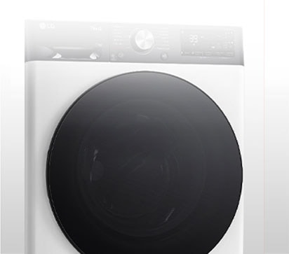 This is an enlarged image of the washing machine panel so that the display can be clearly seen.