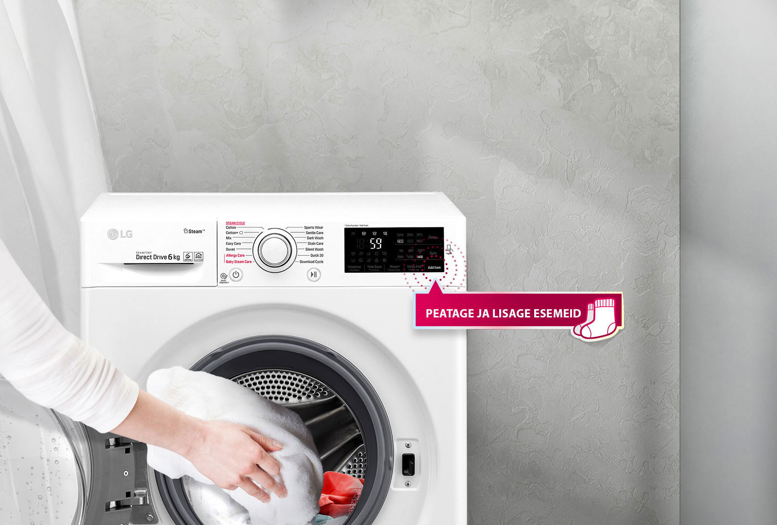 Peatage ja lisage esemeid<br>1