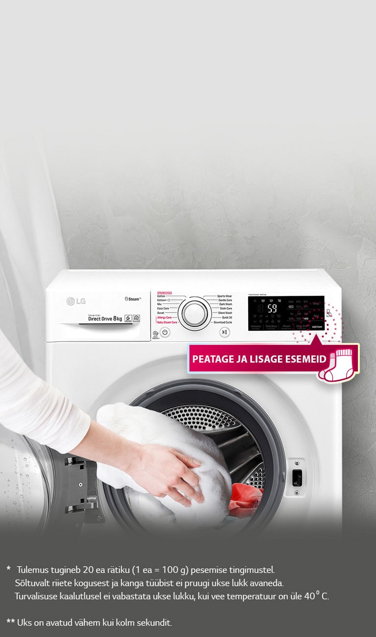 Peatage ja lisage esemeid<br>2