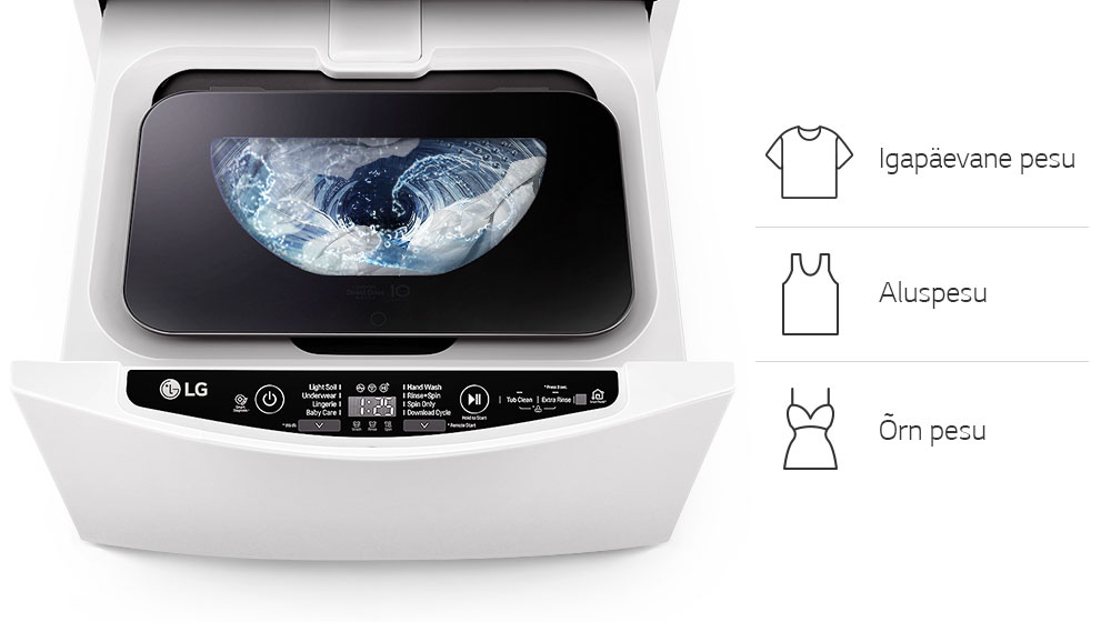 Väike masinatäis WaveWash™-tehnoloogiaga2