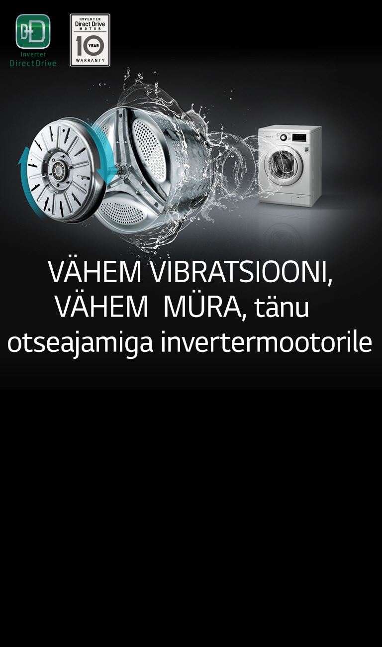 VÄHEM VIBRATSIOONI, VÄHEM MÜRA, tänu otseajamiga i