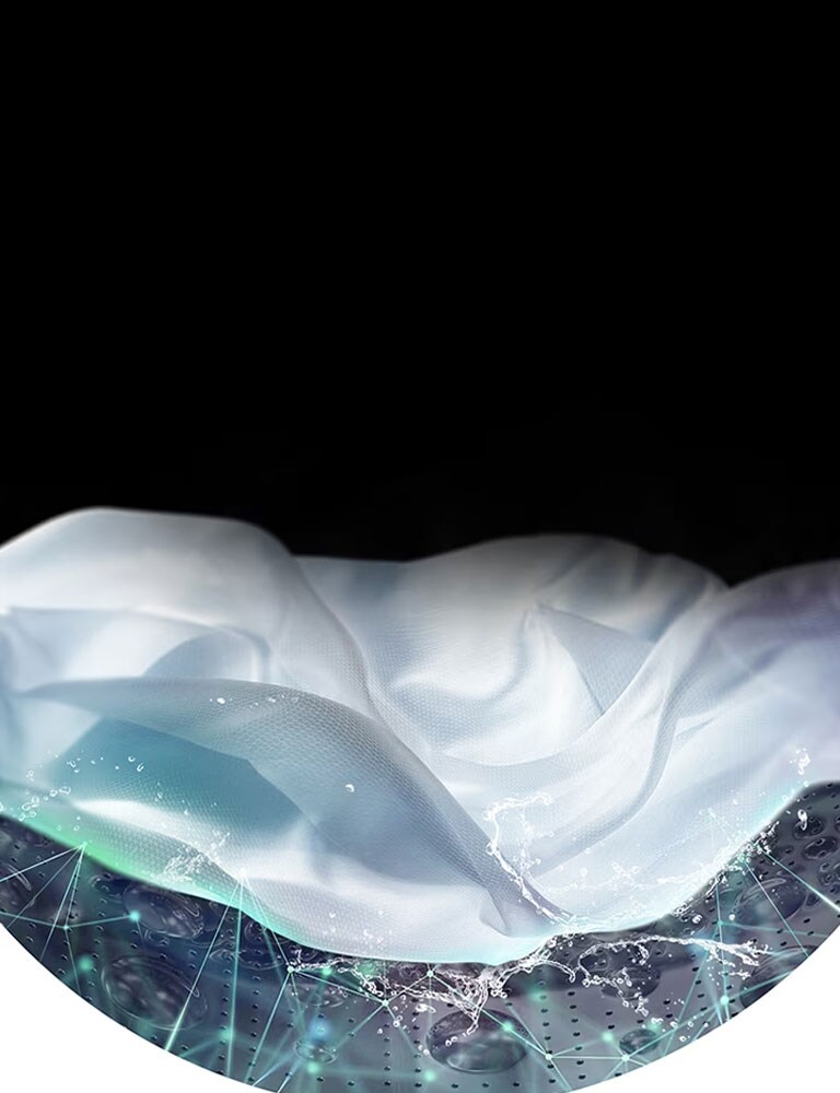 Eestlaetava pesumasina trumlis on kujutatud valge kangatüki pesemist.