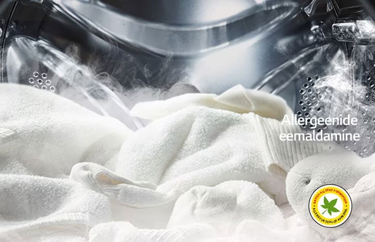 Kandke oma riideid julgelt, teades, et LG Steam™ vähendab allergeenide hulka.