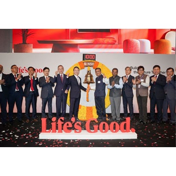 LG Electronics India noteeritakse India riiklikul väärtpaberibörsil (NSE)