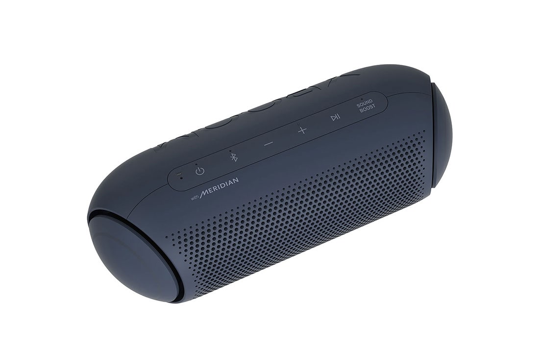 LG XBOOM Go PL5 kaasaskantav kõlar, LG XBOOM Go 30-kraadine vasakvaade ülevalt alla., PL5, thumbnail 6