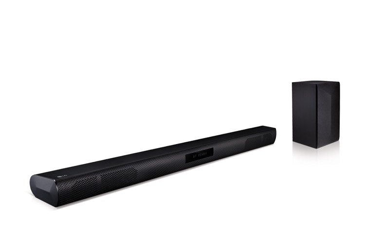 LG 2.1-kanaliline Sound Bar kodukinosüsteem, millel on 220W heliväljund ja juhtmevaba aktiivne basskõlar., LAS450H, thumbnail 2