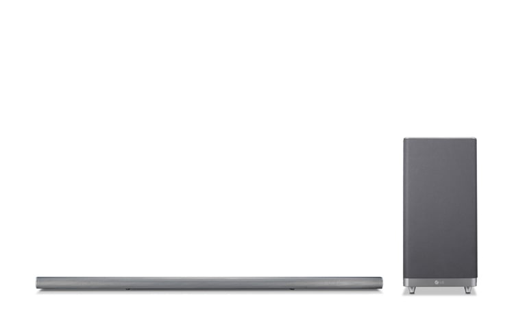 LG 4.1-kanaliline Sound Bar kodukinosüsteem, millel on 320W heliväljund ja juhtmevaba aktiivne basskõlar., LAS650M