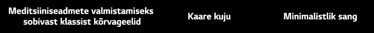 Kirjad „Meditsiiniseadmete valmistamiseks sobivast klassist kõrvageelid“, „Kaare kuju“, „Minimalistlik sang“