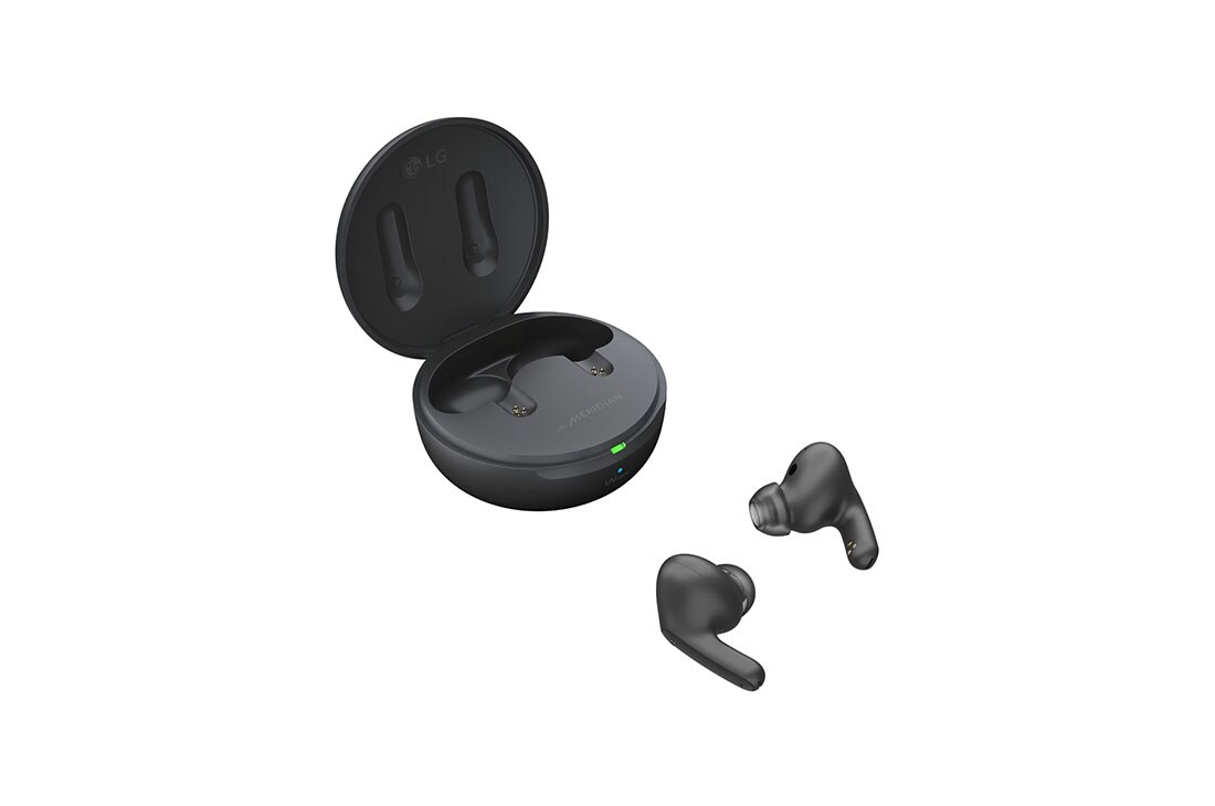 LG TONE Free FP8, Karp on avatud 15-kraadise nurga all ning mõlemad nööpkõrvaklapid on selle ette asetatud., TONE-UFP8, thumbnail 12