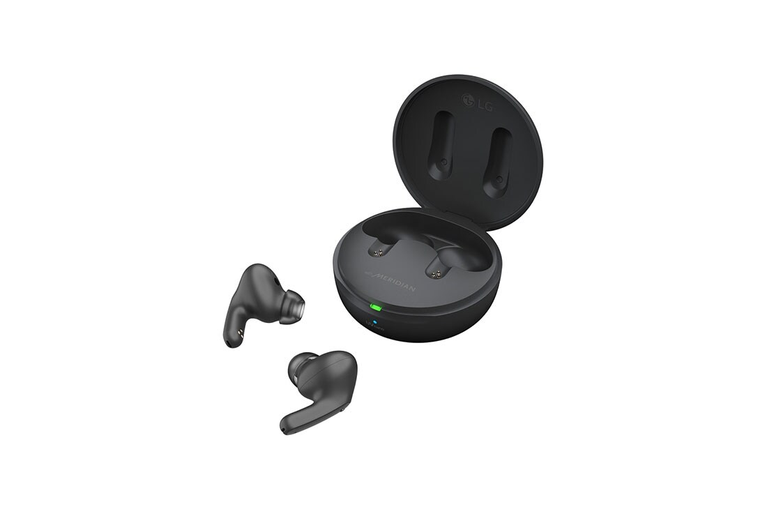LG TONE Free FP8, Karp on avatud 15-kraadise nurga all ning mõlemad nööpkõrvaklapid on selle ette asetatud., TONE-UFP8, thumbnail 14