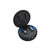 LG TONE Free FP8, Karp on avatud ja 15-kraadise kalde all külg- ja pealtvaatel on näha põlev meeleolutuli., TONE-UFP8, thumbnail 13