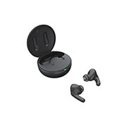 LG TONE Free DFP9, Karp on avatud 15-kraadise nurga all ning mõlemad nööpkõrvaklapid on selle ette asetatud., TONE-DFP9, thumbnail 12