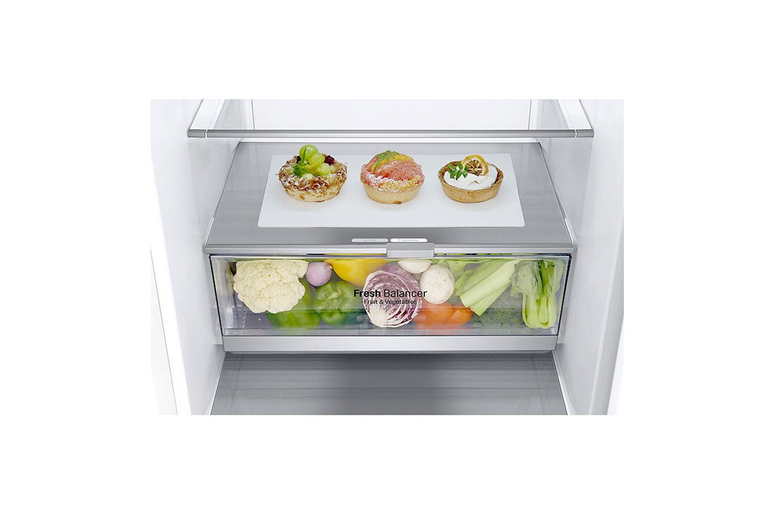 LG Külmik  | 2.03m | 384 | Valge | E klass | DoorCooling | Total No Frost | GBB72SWDMN, E klassi külmik, GBB72SWDMN, thumbnail 4