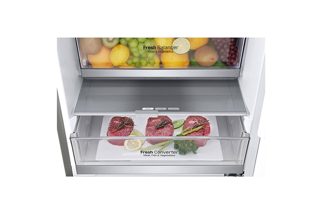 LG Külmik  | 2.03m | 384 | Hõbedane | B klass | DoorCooling | Total No Frost | GBB92STABP, GBB92STABP, GBB92STABP, thumbnail 6