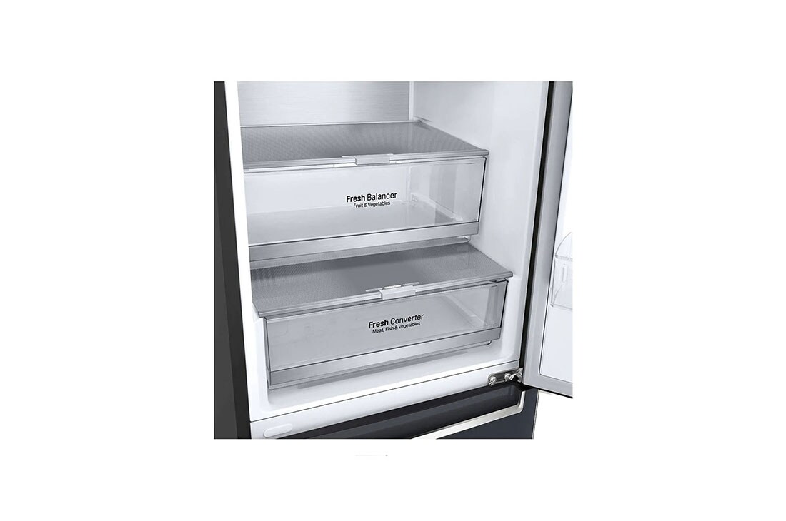 LG Külmik  | 2.03m | 384 | Must | C klass | DoorCooling | Total No Frost | GBB92MCACP, GBB92MCACP, GBB92MCACP, thumbnail 3