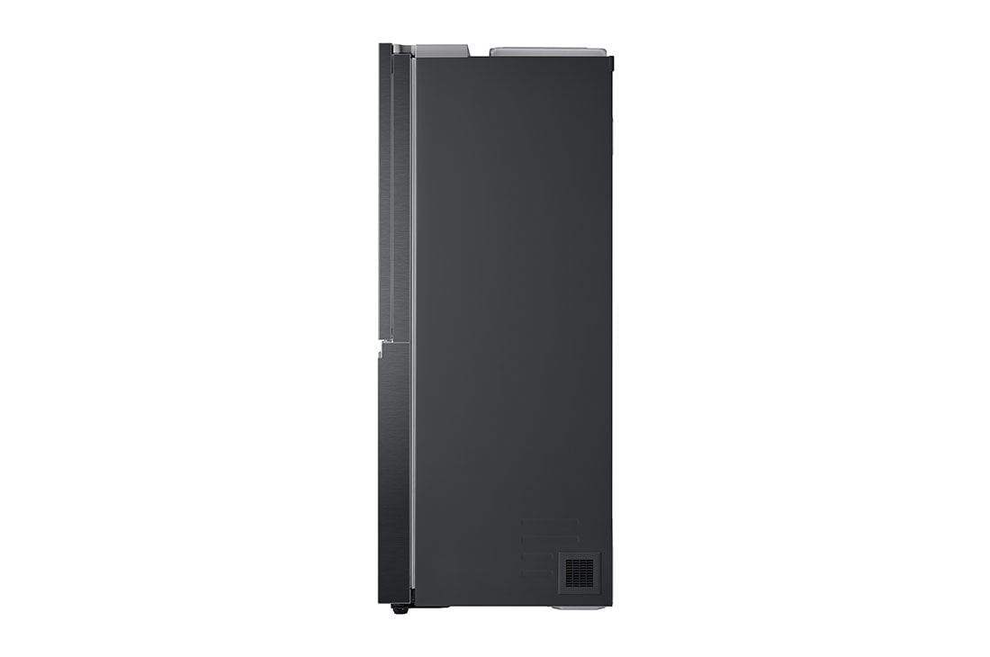 LG side by side külmik | 635L | kõrgus 1.79m | Laius 91.3cm | Must | E energiaklass | WiFi | DoorCooling | Total No Frost | GSJV91MCAE, külgvaade, GSJV91MCAE, thumbnail 14