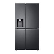 LG side by side külmik | 635L | kõrgus 1.79m | Laius 91.3cm | Must | E energiaklass | WiFi | DoorCooling | Total No Frost | GSJV91MCAE, eestvaade, GSJV91MCAE, thumbnail 1