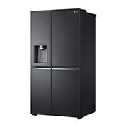 LG side by side külmik | 635L | kõrgus 1.79m | Laius 91.3cm | Must | E energiaklass | WiFi | DoorCooling | Total No Frost | GSJV91MCAE, külgvaade paremalt, GSJV91MCAE, thumbnail 13