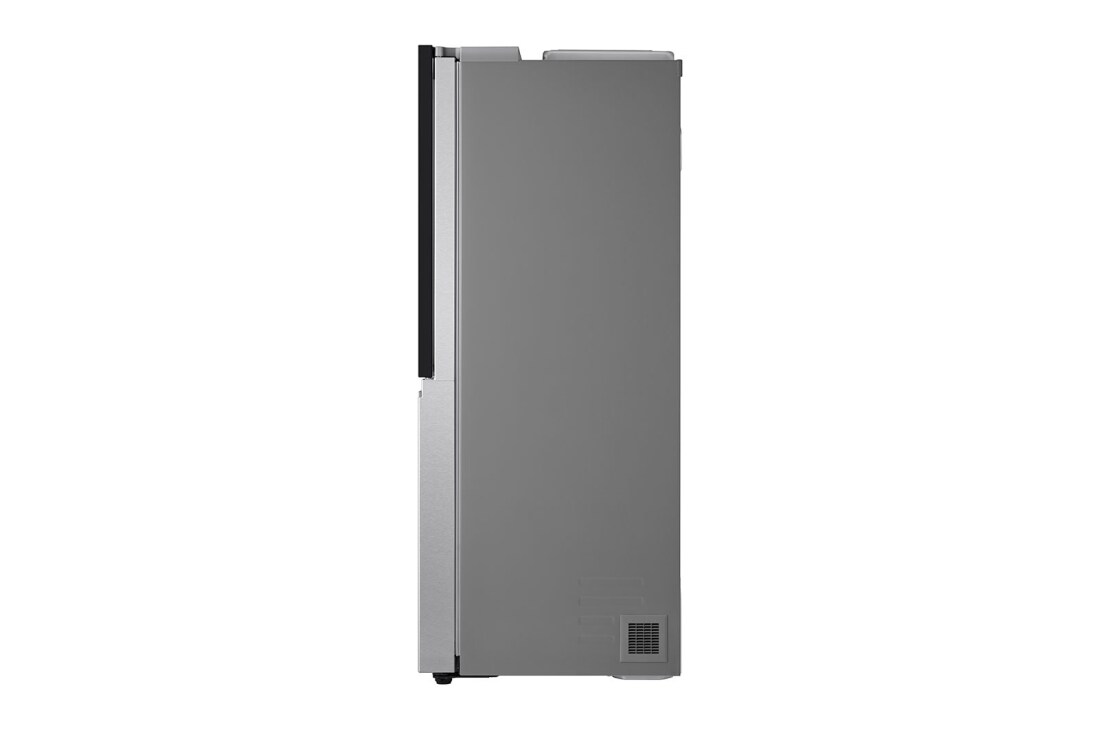 LG side by side külmik | 635L | kõrgus 1.79m | laius 91.3cm | Hõbedane | E energiaklass | WiFi | DoorCooling | Total No Frost | GSQV90MCAE, külgvaade, GSQV90MCAE, thumbnail 14