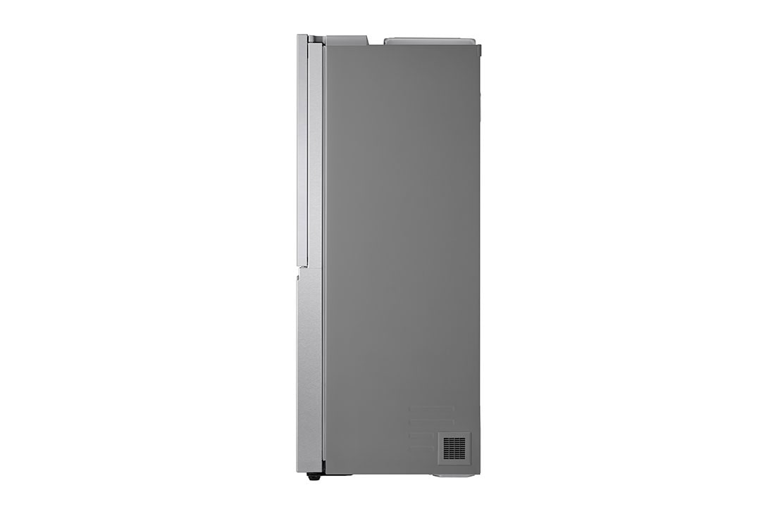 LG side by side külmik | 635L | kõrgus 1.79m | Laius 91.3cm | Hõbedane | E energiaklass | WiFi | DoorCooling | Total No Frost | GSJV90BSAE, külgvaade, GSJV90BSAE, thumbnail 14