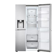 LG 635L No-Frost Side-by-Side Door-in-Door™ külmik, laius 91,3cm, kõrgus 179cm , külgvaade vasakult, GSJV90BSAE, thumbnail 12