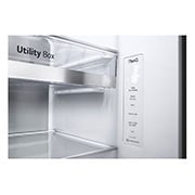 LG 635L No-Frost Side-by-Side InstaView Door-in-Door™ külmik, laius 91,3cm, kõrgus 179cm , avatud eesuksega vaade, GSJV91BSAE, thumbnail 8
