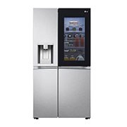 LG multi door külmik | InstaView Door-in-Door | 635L | kõrgus 1.79m | Laius 91.3cm | Hõbedane | E energiaklass | WiFi | DoorCooling | Total No Frost | GSXV90MBAE, vue de face du réfrigérateur ouvert sur les aliments, GSXV90MBAE, thumbnail 2