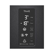 LG multi door külmik | InstaView Door-in-Door | 530L | kõrgus 1.79m | Laius 83.5cm | Must | E energiaklass | WiFi | DoorCooling | Total No Frost | GMQ844MC5E, GMQ844MC5E, GMQ844MC5E, thumbnail 7