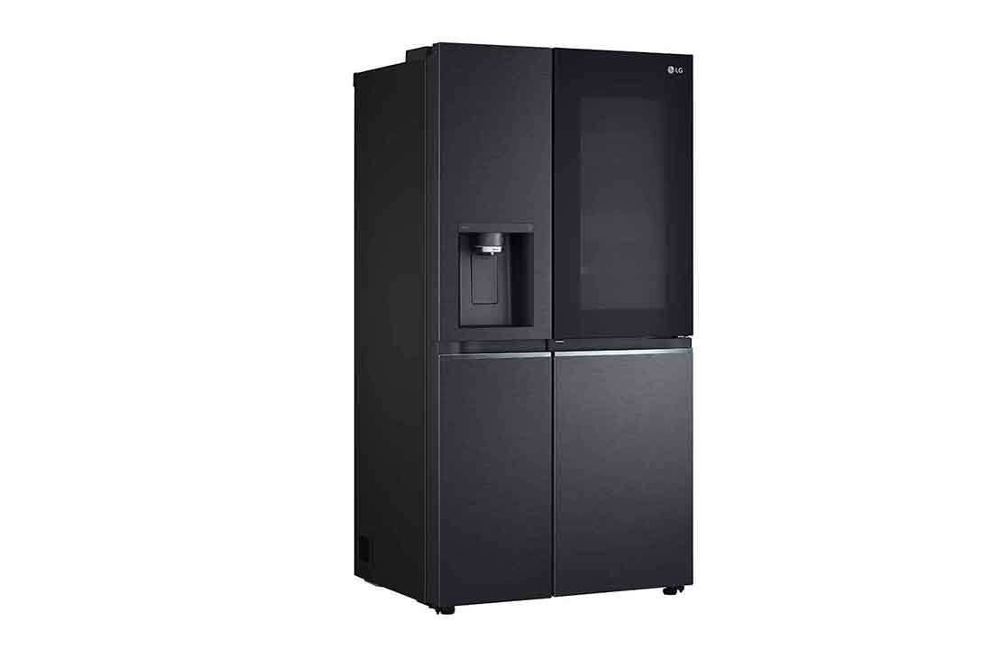 LG multi door külmik | InstaView Door-in-Door | 635L | kõrgus 1.79m | Laius 91.3cm | Must | E energiaklass | WiFi | DoorCooling | Total No Frost | GSXV90MCAE, külgvaade, GSXV90MCAE, thumbnail 14