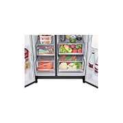 LG multi door külmik | InstaView Door-in-Door | 635L | kõrgus 1.79m | Laius 91.3cm | Must | E energiaklass | WiFi | DoorCooling | Total No Frost | GSXV90MCAE, i-micomi vaade, GSXV90MCAE, thumbnail 10