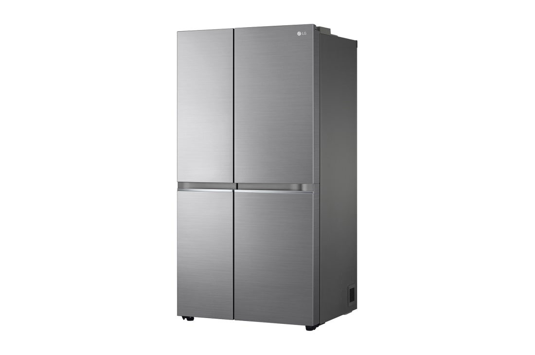 LG side by side külmik | 655L | kõrgus 1.79m | Laius 91.3cm | Hõbedane | E energiaklass | DoorCooling | Total No Frost | GSBV70PZTE, külgvaade paremalt, GSBV70PZTE, thumbnail 10