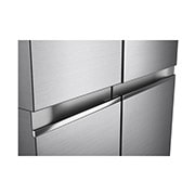 LG side by side külmik | 655L | kõrgus 1.79m | Laius 91.3cm | Hõbedane | E energiaklass | DoorCooling | Total No Frost | GSBV70PZTE, käepideme vaade, GSBV70PZTE, thumbnail 3