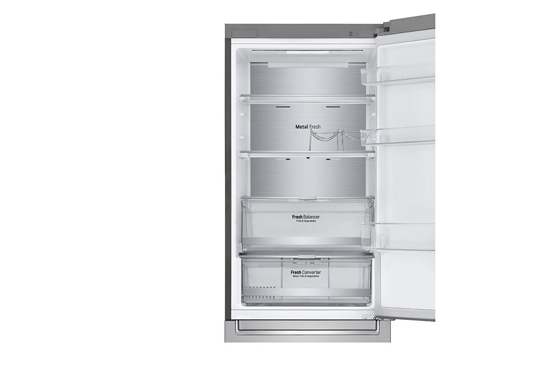 LG Külmik  | 1.86m | 341 | HõbedanE | D klass | DoorCooling | Total No Frost | GBB71NSUGN, GBB71NSUGN, GBB71NSUGN, thumbnail 4