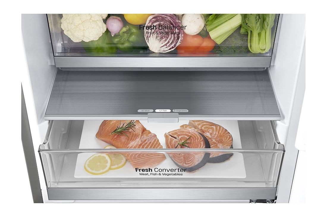 LG Külmik  | 1.86m | 341 | HõbedanE | D klass | DoorCooling | Total No Frost | GBB71NSUGN, GBB71NSUGN, GBB71NSUGN, thumbnail 8