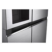 LG Side-by-Side külmik, 635L, laius 91,3cm, kõrgus 179cm, Total No Frost, käepideme vaade, GSLV70PZTM, thumbnail 3